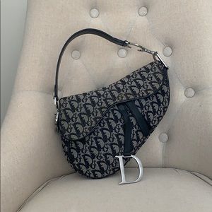 Auth. Classic Dior Saddle Handbag
